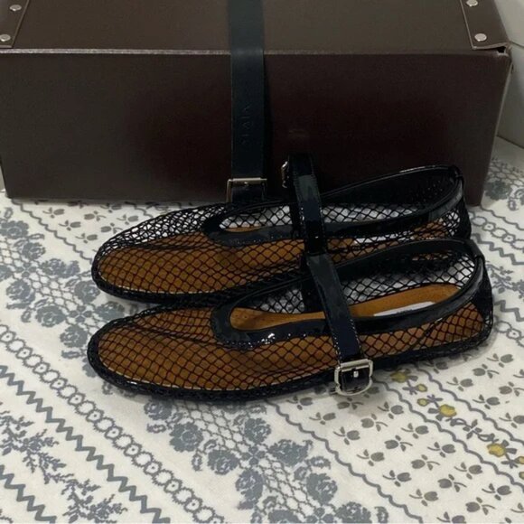 Alaia Black And Brown Flats - Picture 1 of 4